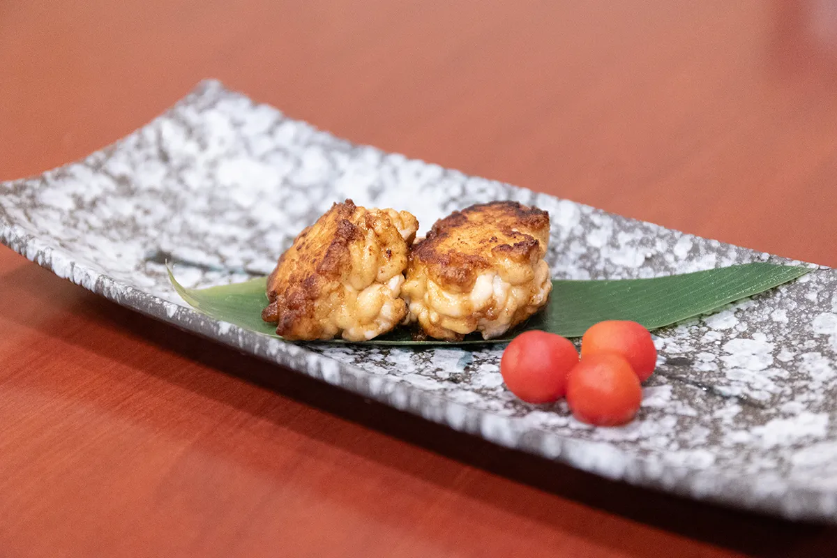 たら白子醤油焼きの写真