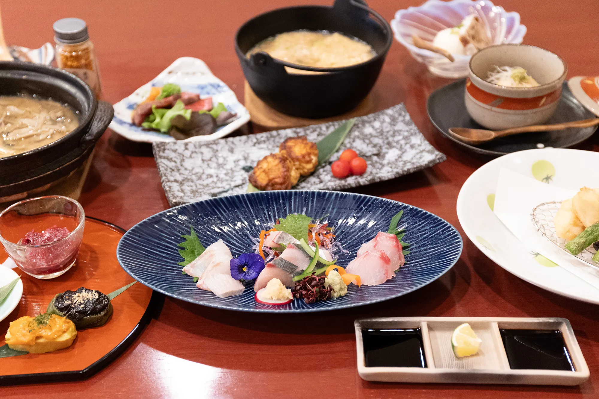 コース料理の写真